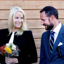 The Crown Prince and Crown Princess during their visit at Vegårshei Bioenergi (Photo: Gorm Kallestad / Scanpix)